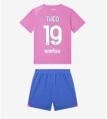 AC Milan Theo Hernandez #19 Replica Third Stadium Kit for Kids 2023-24 Short Sleeve (+ pants)